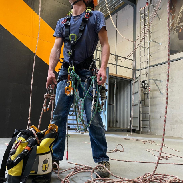 Edelrid Vector in actie